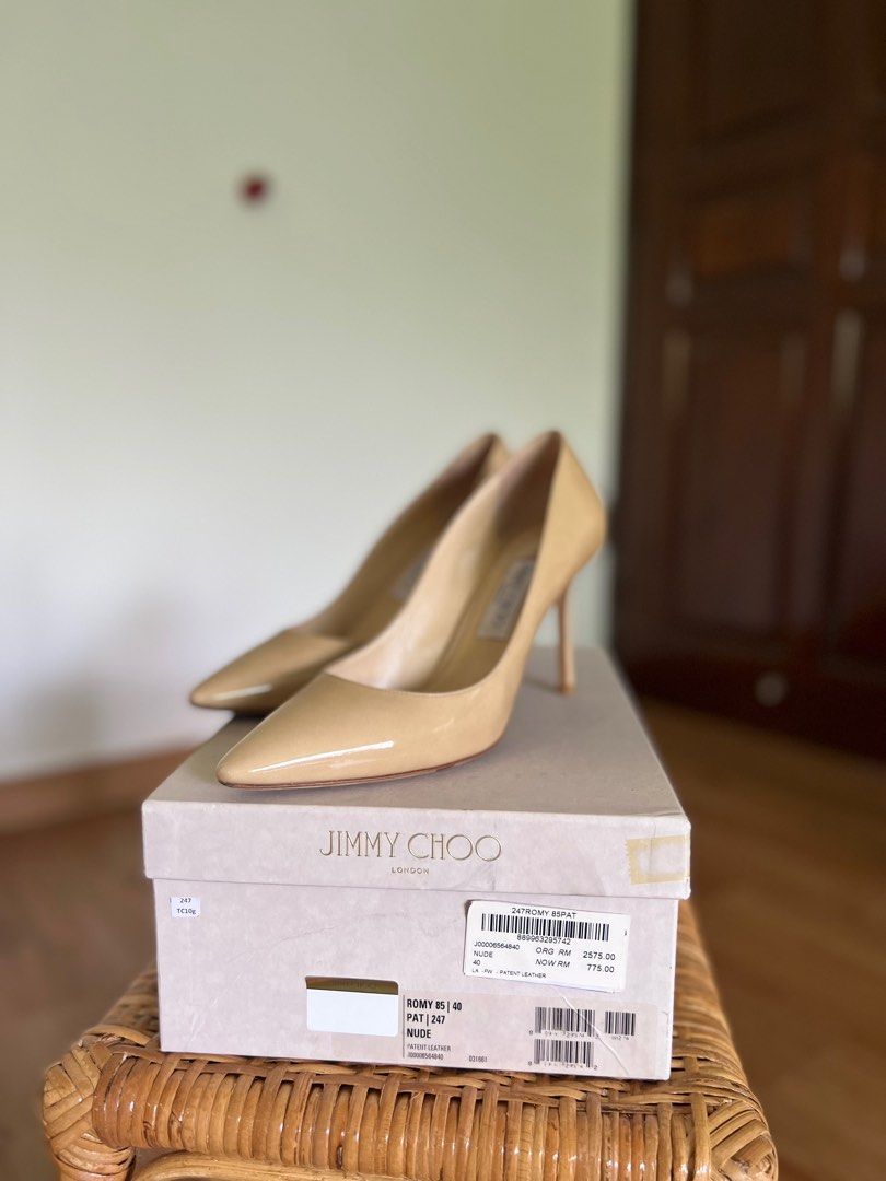 Jimmy Choo Nude Pumps Women S Fashion Footwear Heels On Carousell