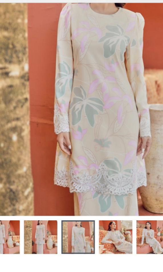 New Jemels Kurung Nude Women S Fashion Muslimah Fashion Baju Kurung