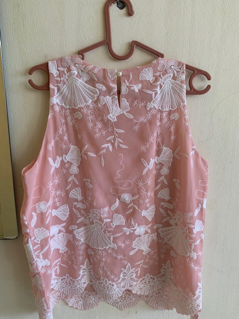 Preloved Baju Pink Nude Blouse Pink Nude Merk Icons Cantik Banget