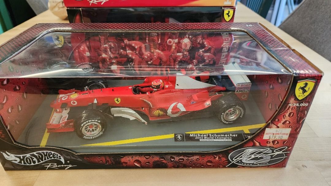 F Edition Hot Wheels Michael Schumacher World Champion Mint Unopened Hobbies Toys