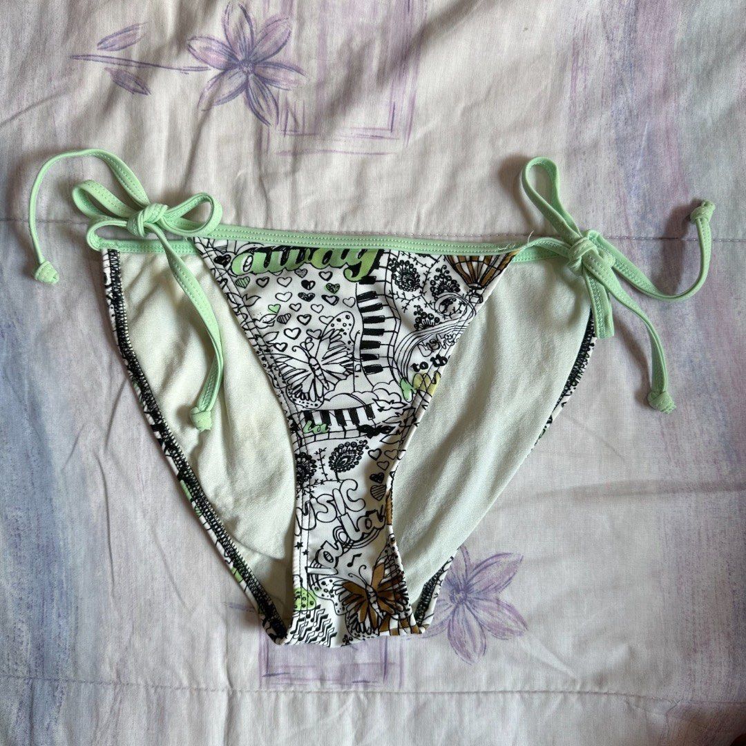 Heaven Swimwear Music Printed String Bikini Bottom On Carousell
