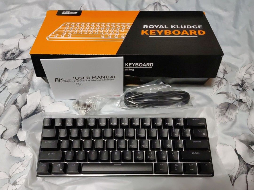 Royal Kludge Rk Hot Swappable Bluetooth Usb C Dual Mode Rgb Mechanical Keyboard