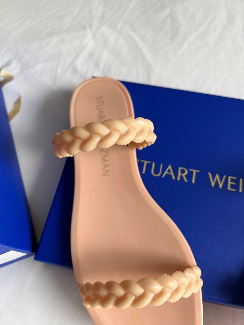 Stuart Weitzman Nude Jelly Sandals Luxury Sneakers Footwear On