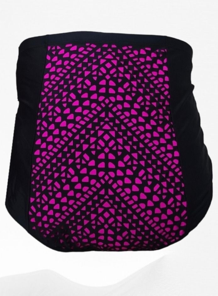 Black With Pink Pattern Bikini Swimsuite Bottom On Carousell