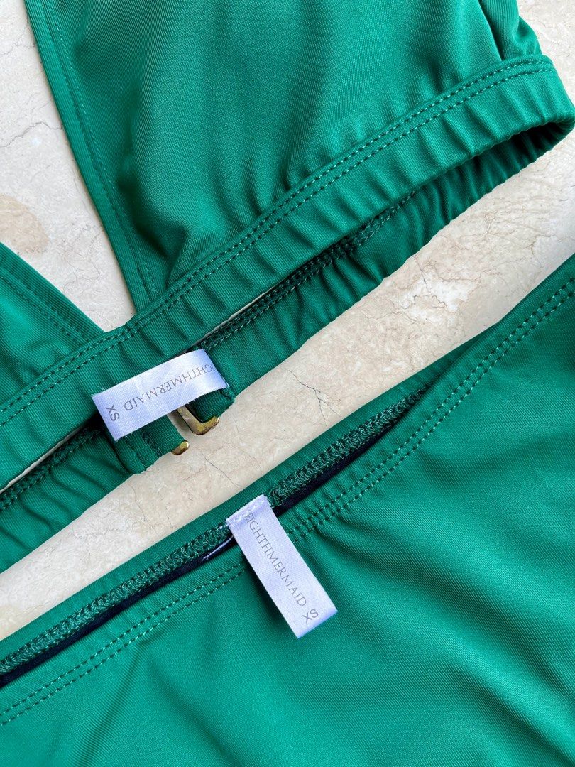 Eighth Mermaid Hunter Green Two Piece Bikini Set On Carousell