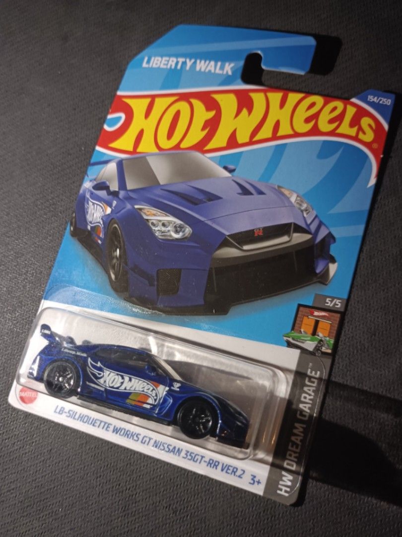 Hot Wheels LB Silhouette Works GT Nissan GT RR Ver Blue LBWK Liberty Walk R Skyline GTR