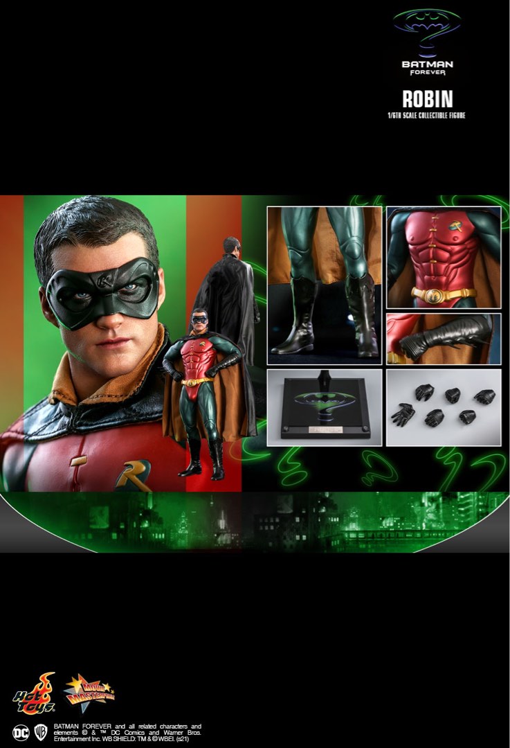 Hot Toys Mms Dx Arkham The Dark Knight Batman Forever Robin Figure