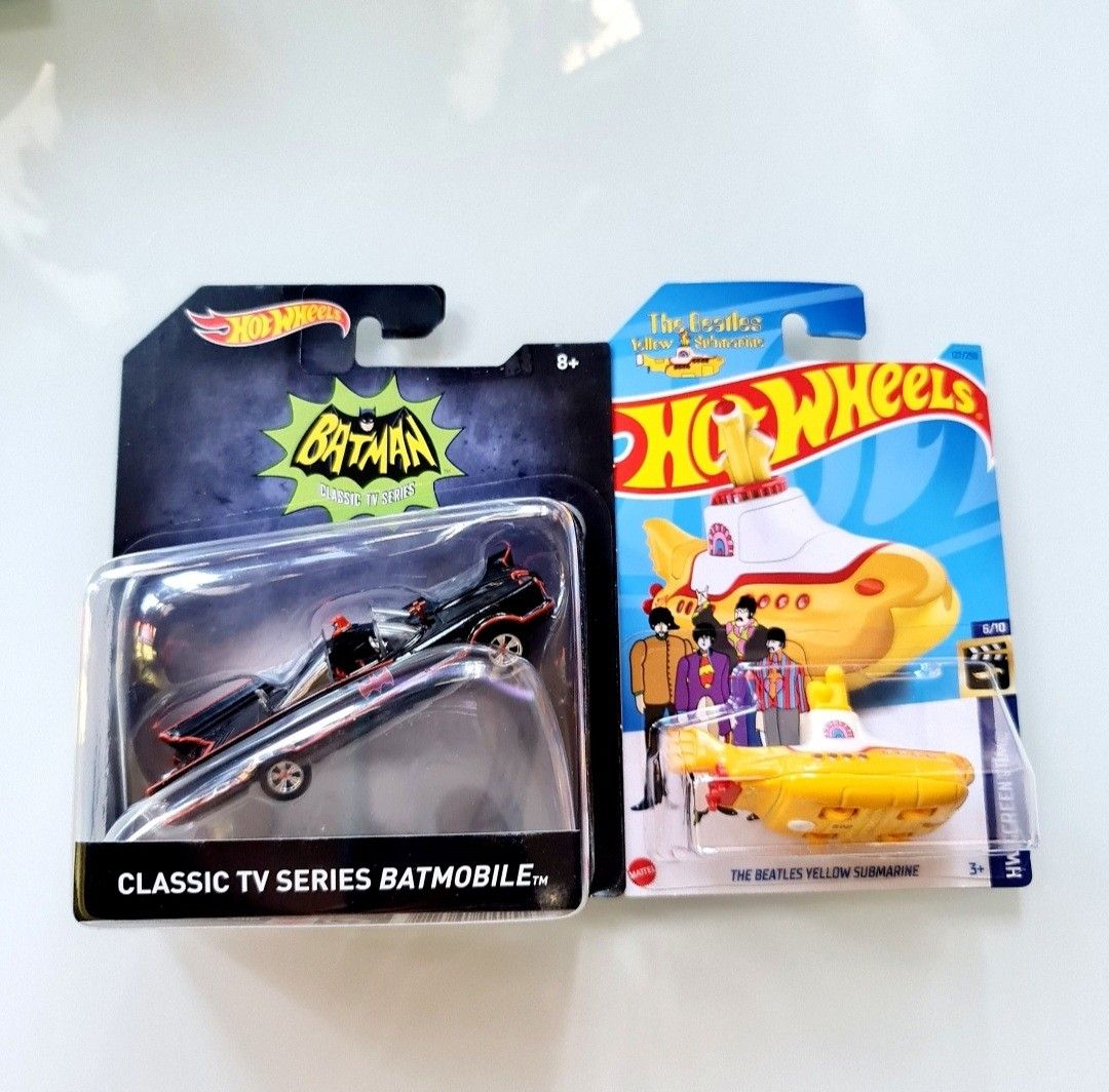 Hot Wheels Batman Classic TV Series Batmobile Scale The Beatles Yellow Submarine