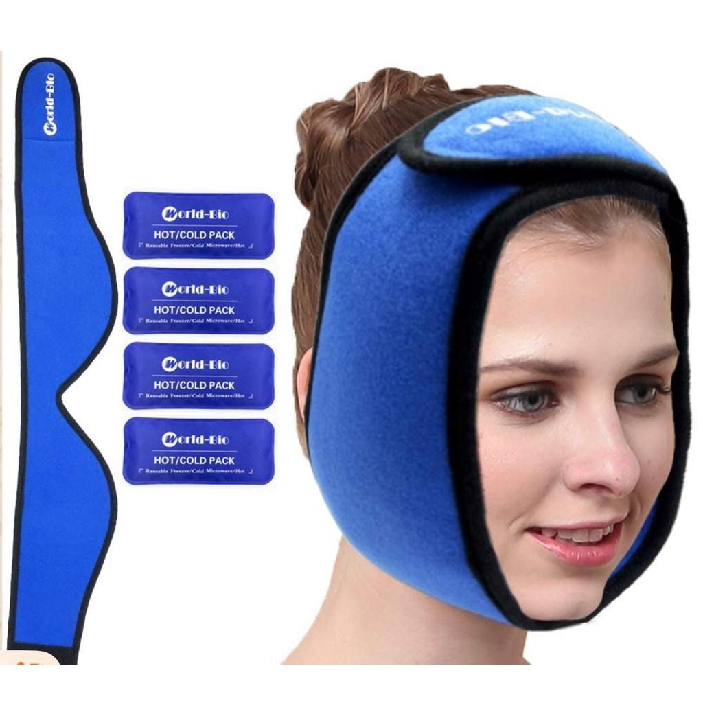 Migraines Relief Headache Relieve Ice Pack Wrap Reusable Head Pack Relief Gel Pack Hot Cold