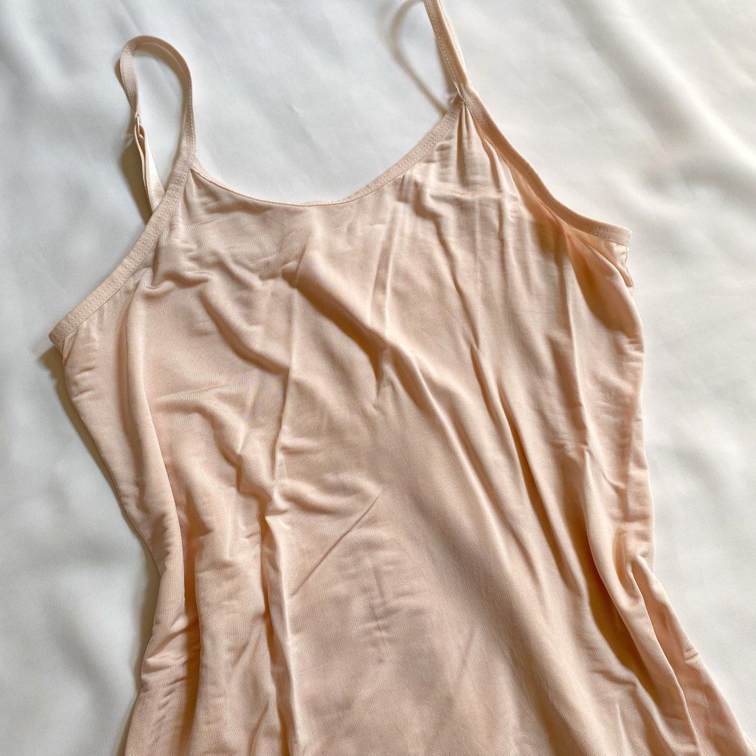 Basic Lingerie Sleepwear Baju Tidur Peach Fesyen Wanita Pakaian