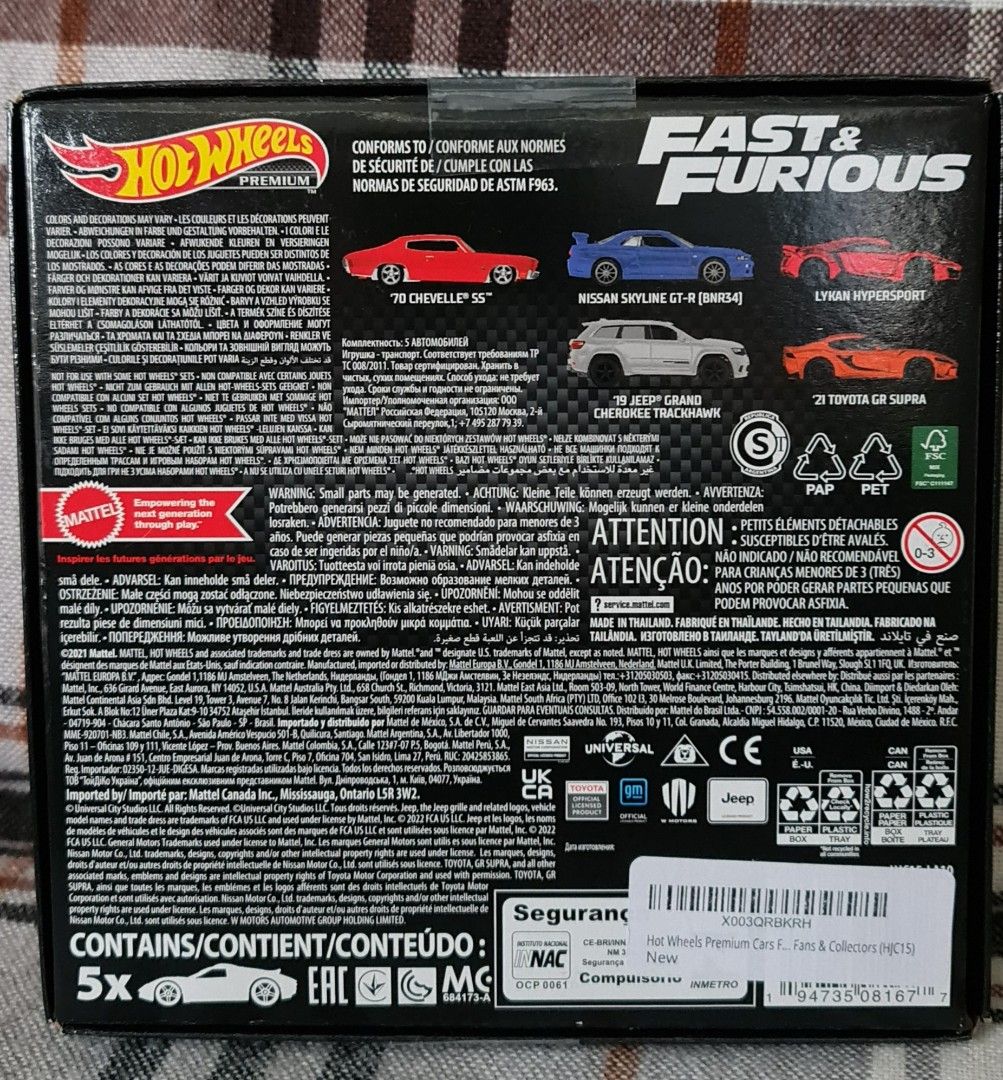 Hot Wheels Premium Fast And Furious Bundle Hobbies Toys Toys Games On Carousell