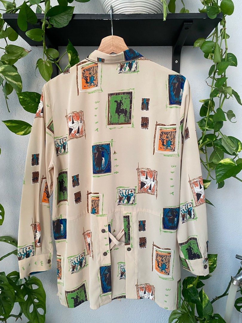 Nude Blouses Women S Fashion Tops Blouses On Carousell