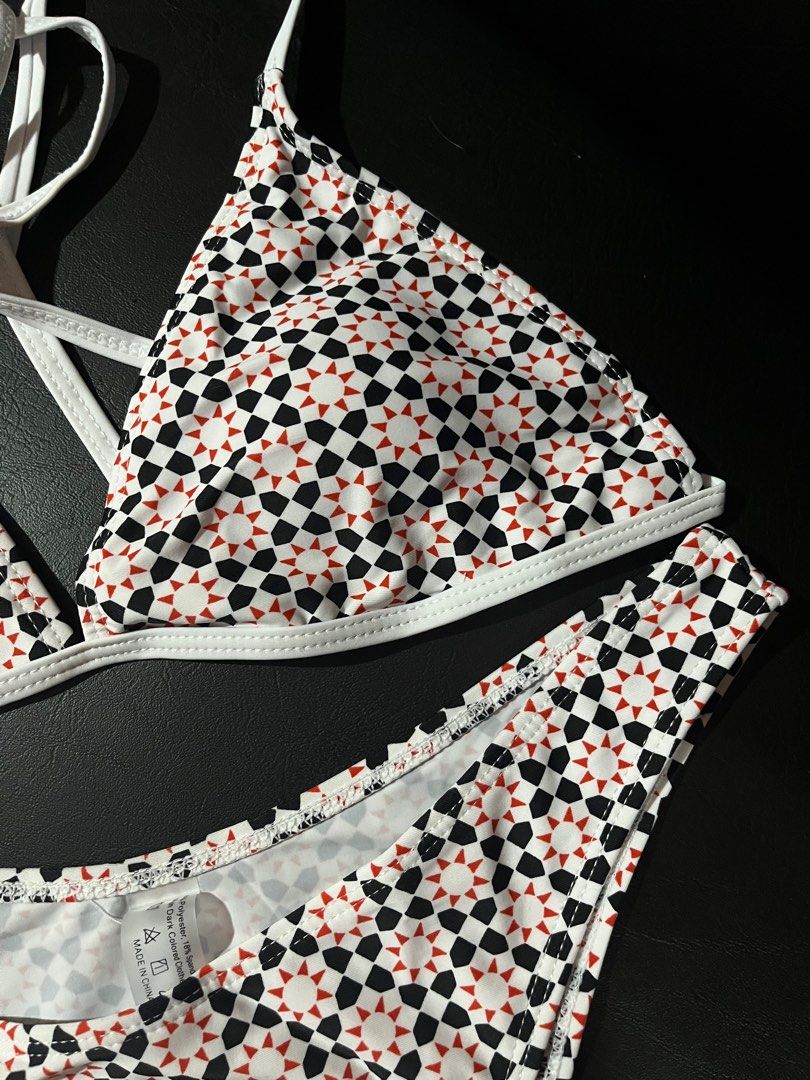 Triangle Top Self Tie Two Piece Bikini On Carousell