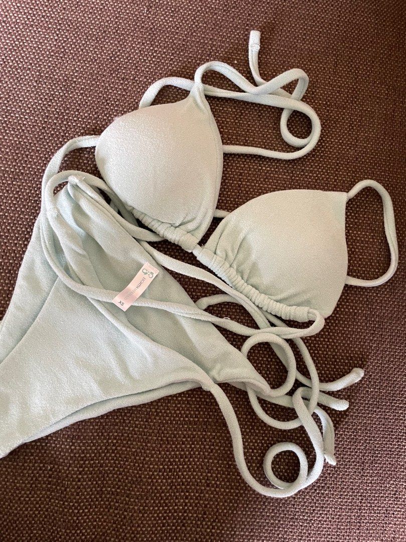 Eighth Mermaid Greta Bikini In Mint Plush On Carousell