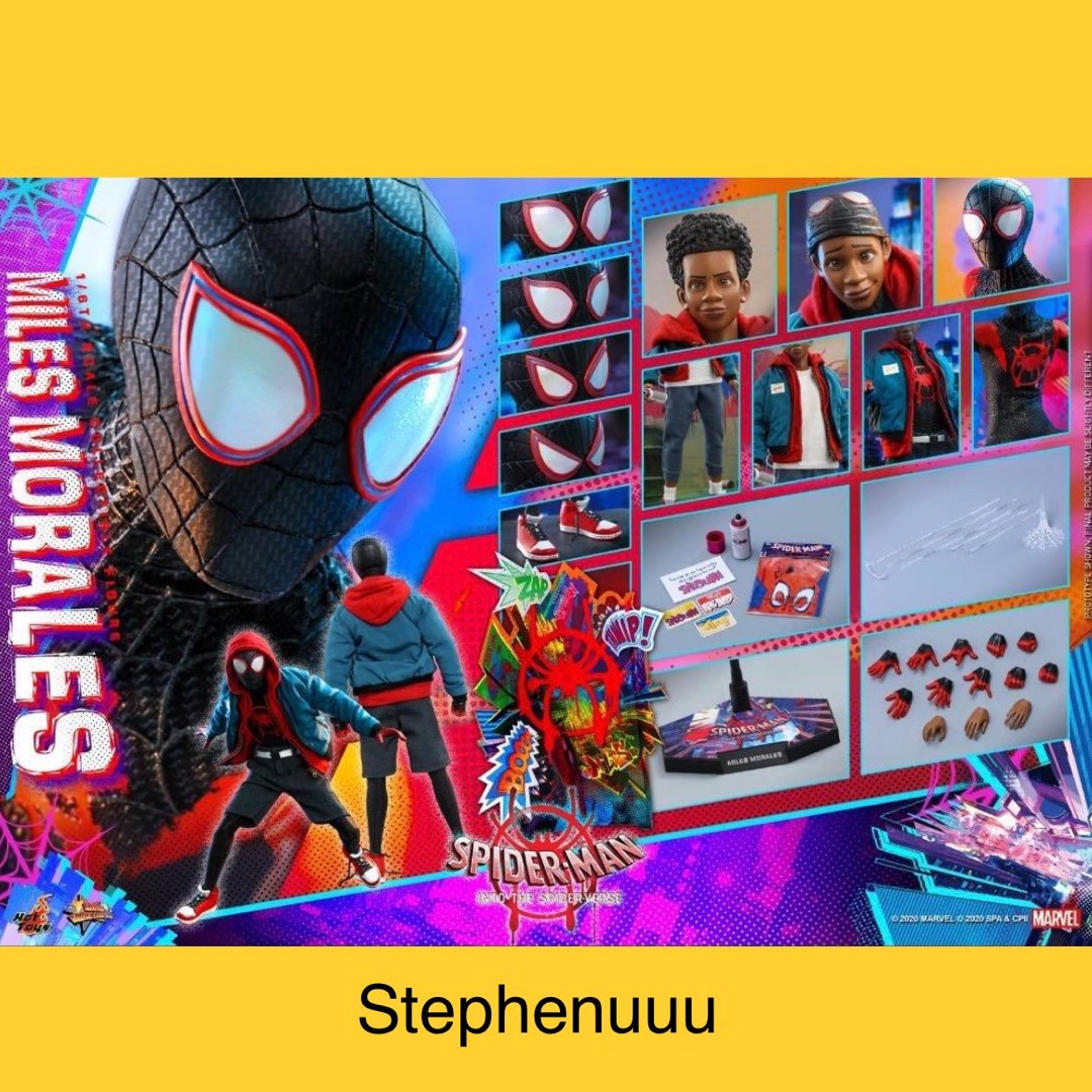 Hottoys Mms Hot Toys Miles Morales Spider Man Into The Spider Verse Spiderman Across