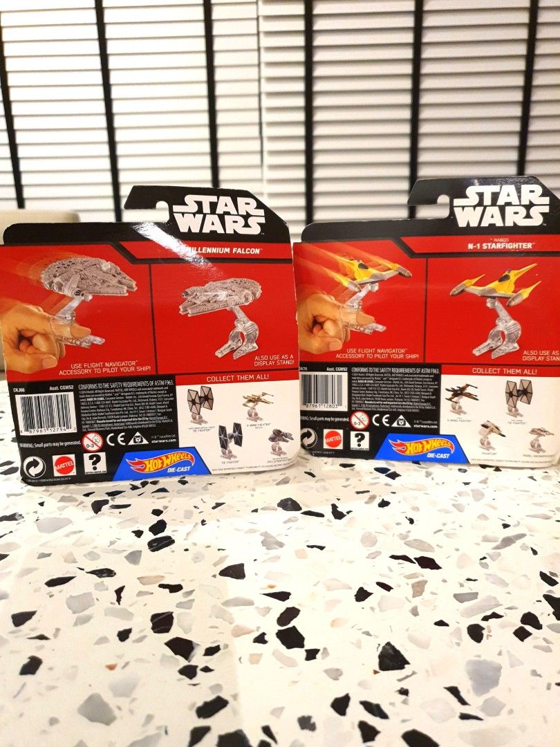 Hot Wheels Star Wars Millenium Falcon Naboo N Starfighter Hobbies Toys Toys Games On