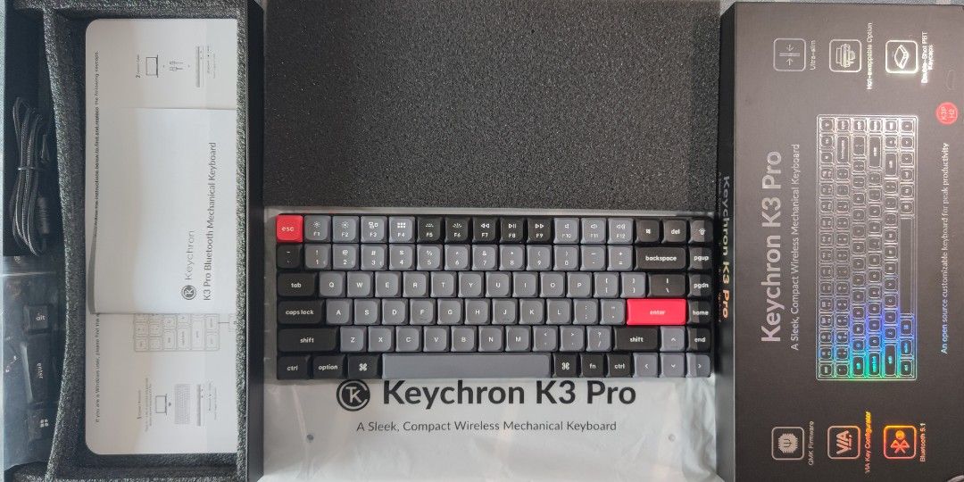 Keychron K3 Pro Hot Swappable RGB Keyboard 電腦科技 電腦周邊及配件 電腦滑鼠及相關產品 Carousell