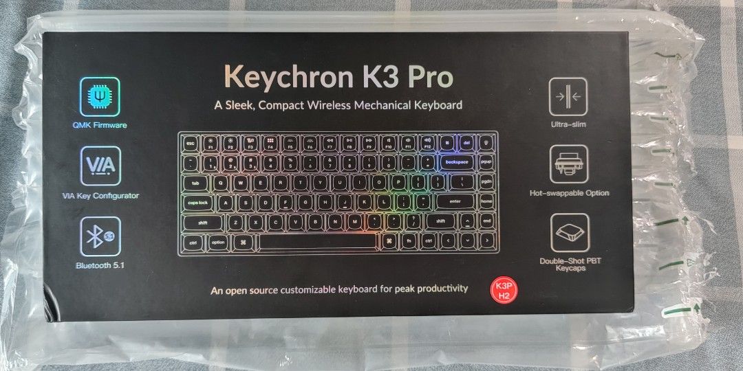 Keychron K Pro Hot Swappable RGB Keyboard 電腦科技 電腦周邊及配件 電腦滑鼠及相關產品 Carousell