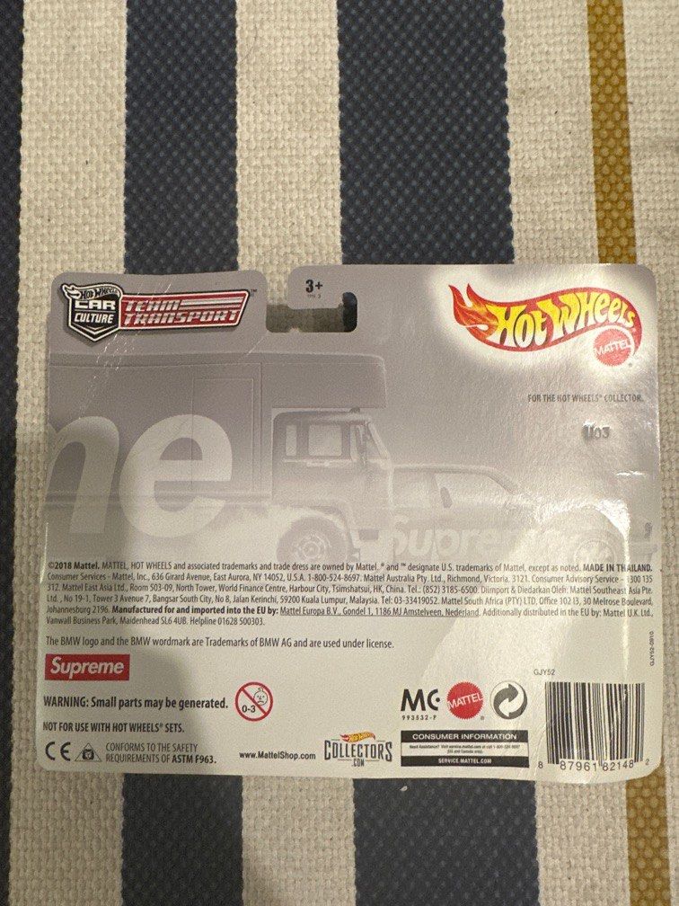 Hot Wheels X Supreme Fleet Flyer Bmw M Hobbies Toys Toys Games On Carousell