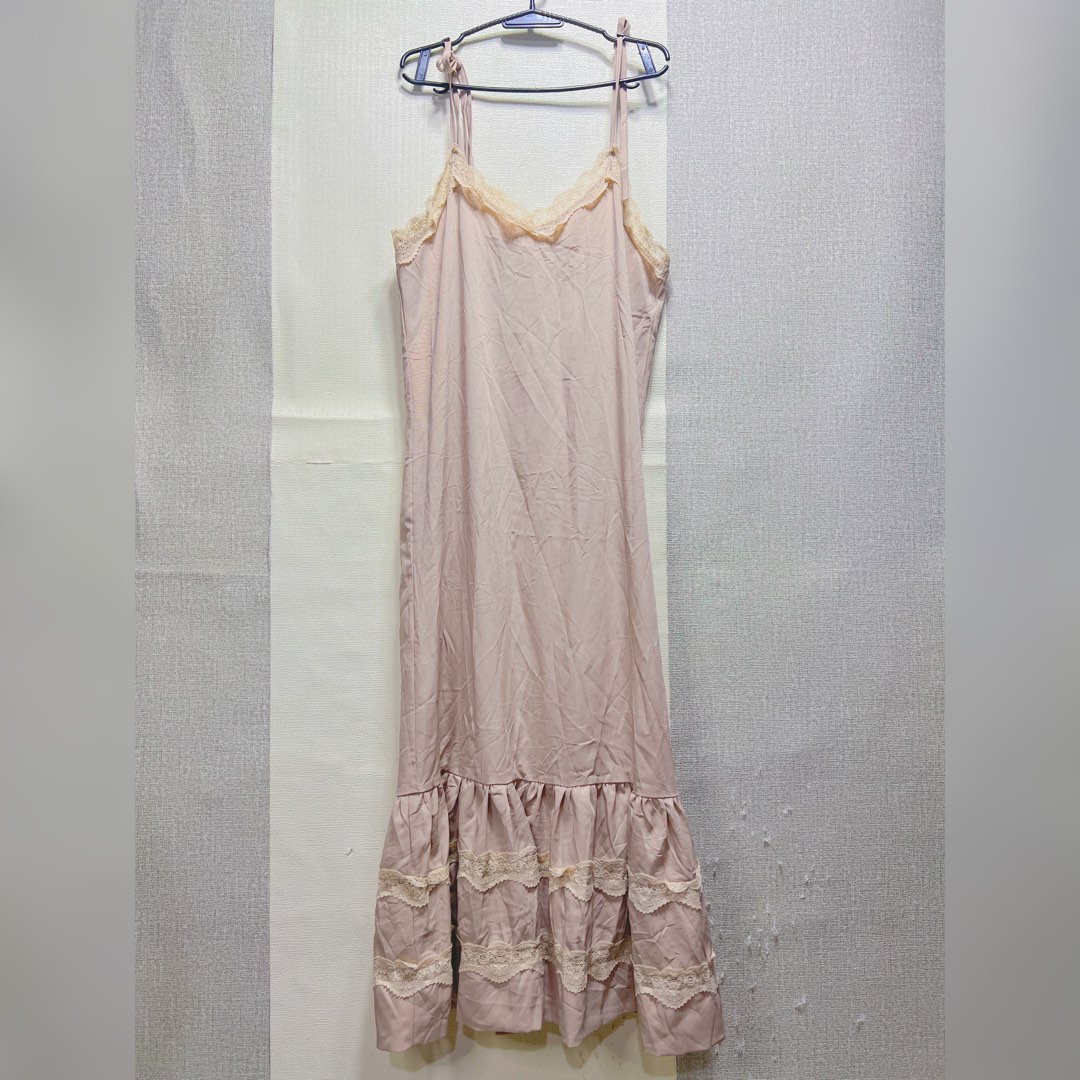 Nude Light Brown Maxi Dress On Carousell
