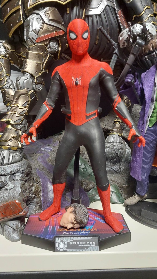 Hot Toys Spider Man Upgraded Suit Far From Home Hobbies Toys Toys Games On Carousell