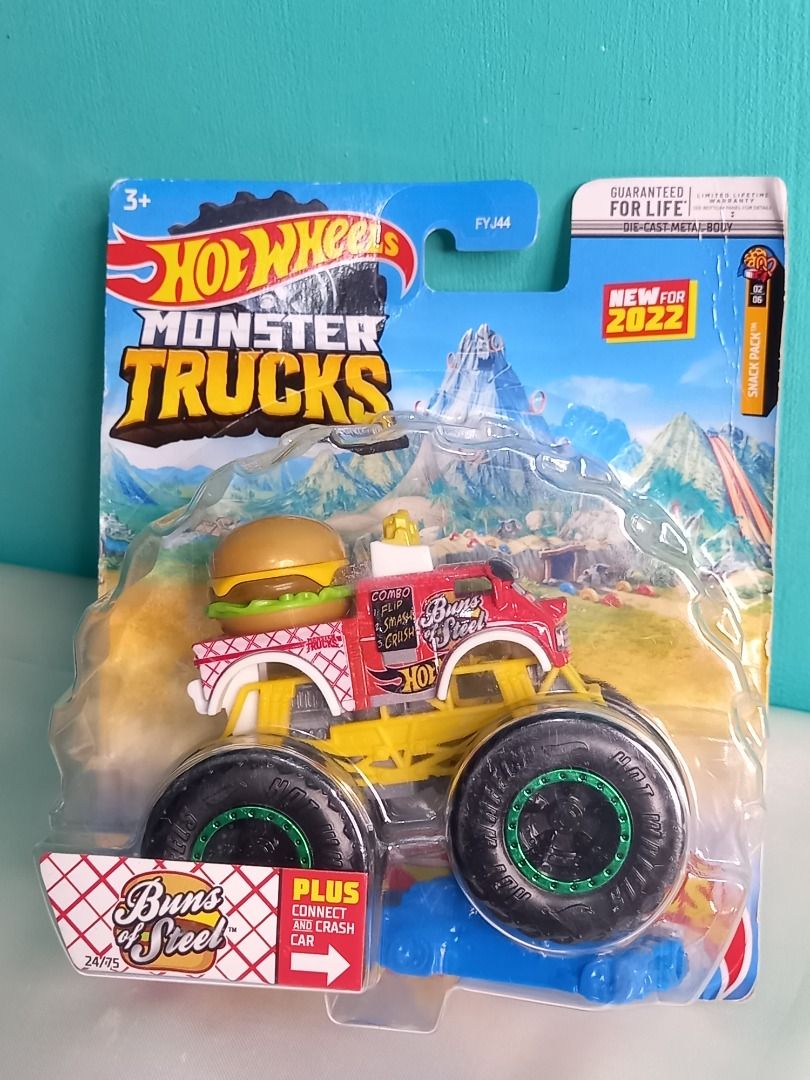 BUNS OF STEEL Mattel Hot Wheels Monster Trucks Toy Hobbies Toys Toys Games On Carousell