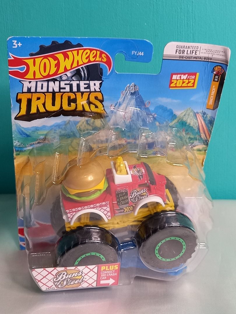 BUNS OF STEEL Mattel Hot Wheels Monster Trucks Toy Hobbies Toys Toys Games On Carousell