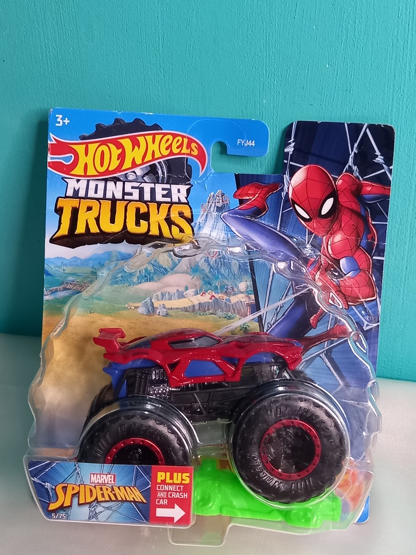 Marvel Spider Man Mattel Hot Wheels Monster Trucks Toy On Carousell