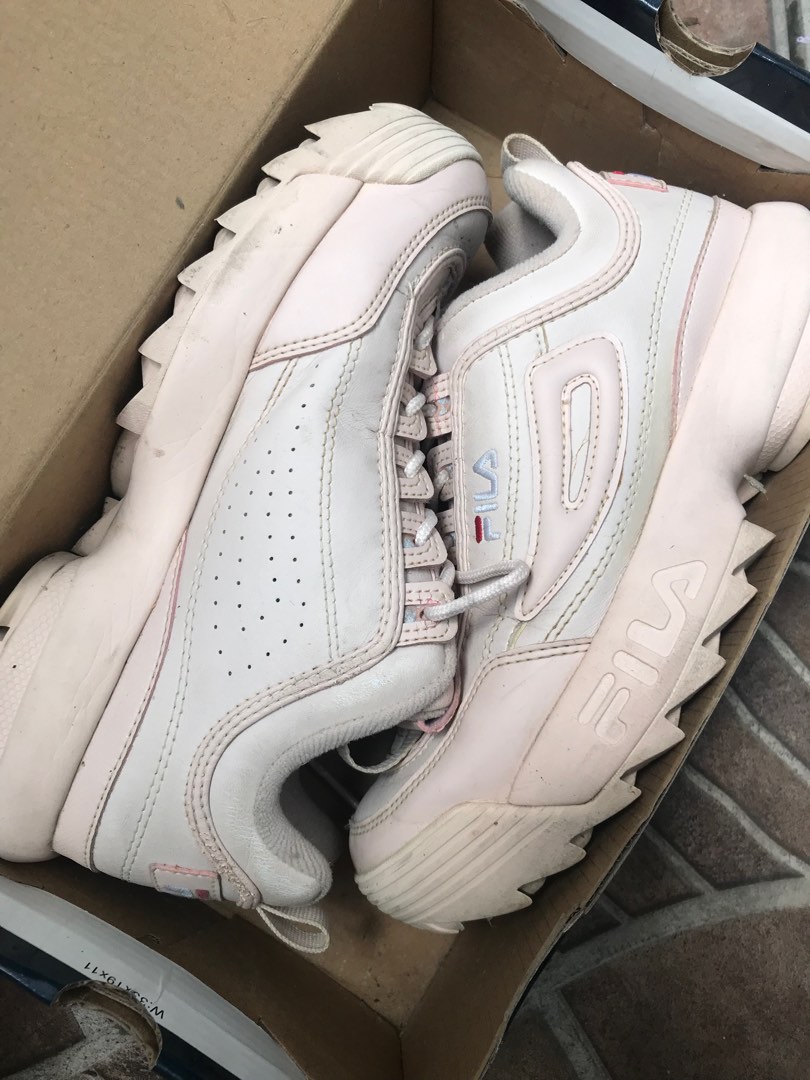 Authentic Fila Disruptor In Nude Pink On Carousell