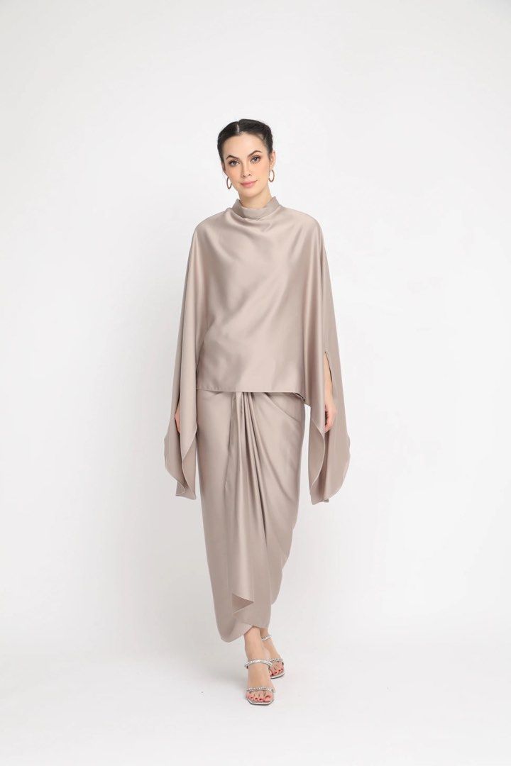 Caftanist Emily Kaftan Sand Nude Women S Fashion Muslimah Fashion