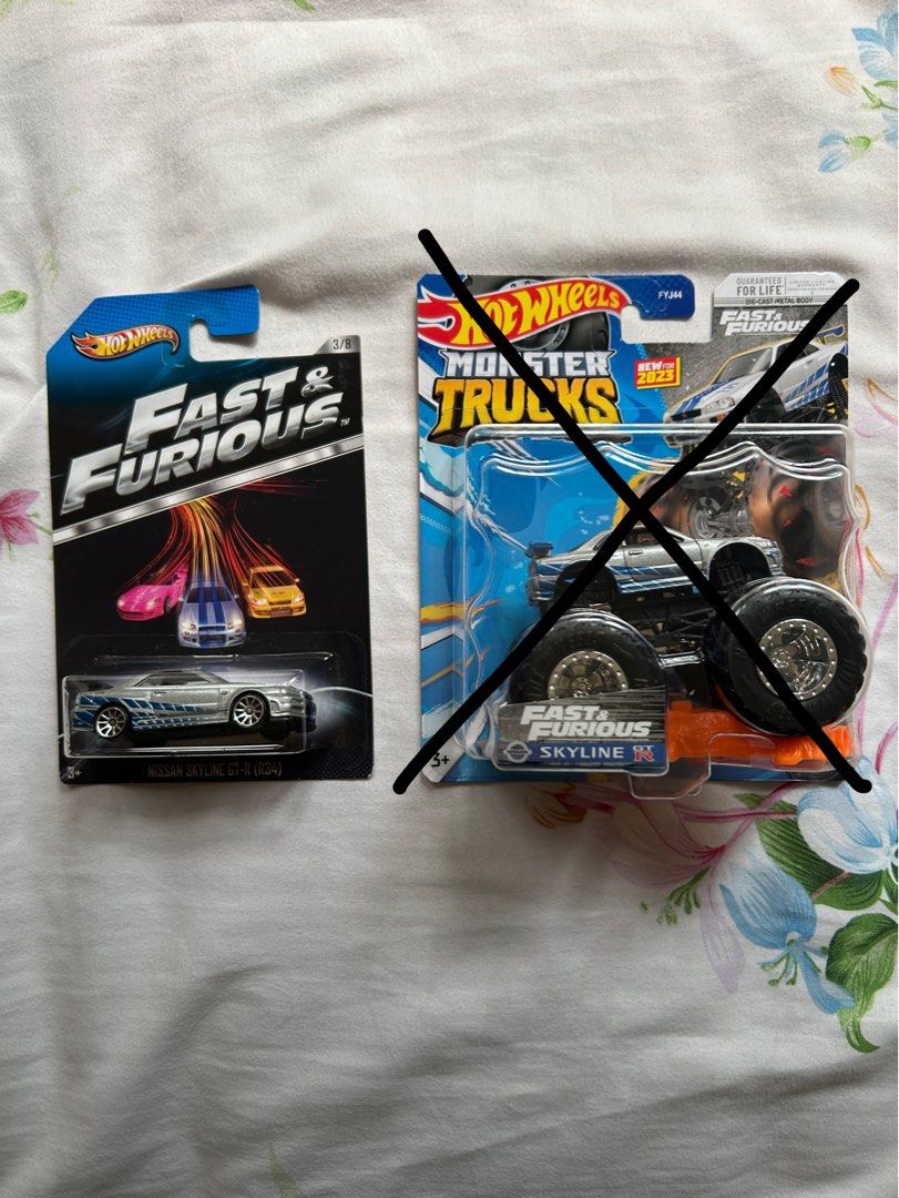 Hot Wheels Fast And Furious R Nissan Skyline Black Spoiler Hobbies Toys Toys Games On