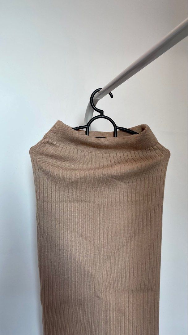 Pencil Skirt Nude Brown Women S Fashion Bottoms Skirts On Carousell