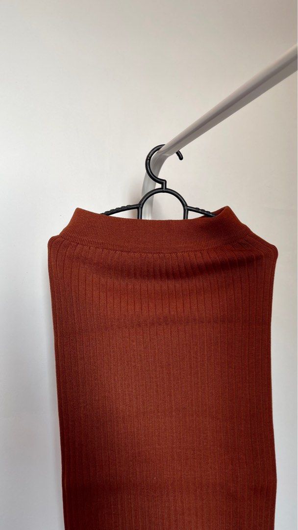 Pencil Skirt Nude Brown Women S Fashion Bottoms Skirts On Carousell