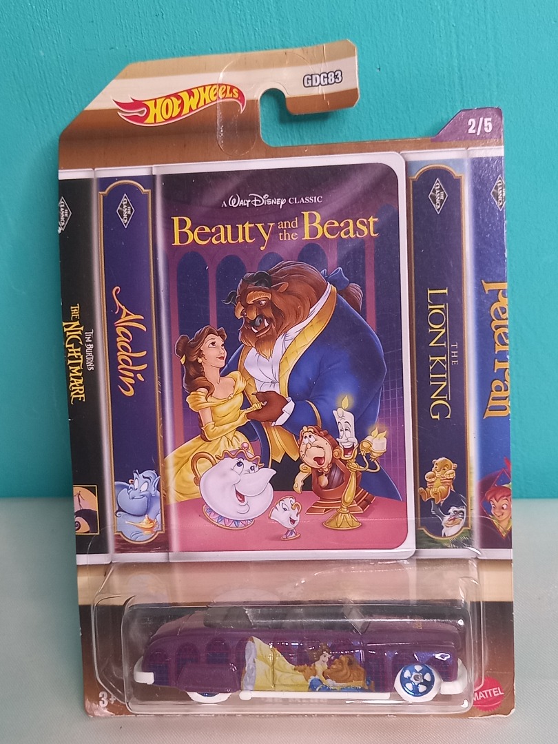 Merc Mattel Hot Wheels Disney Beauty And The Beast Toy Car On