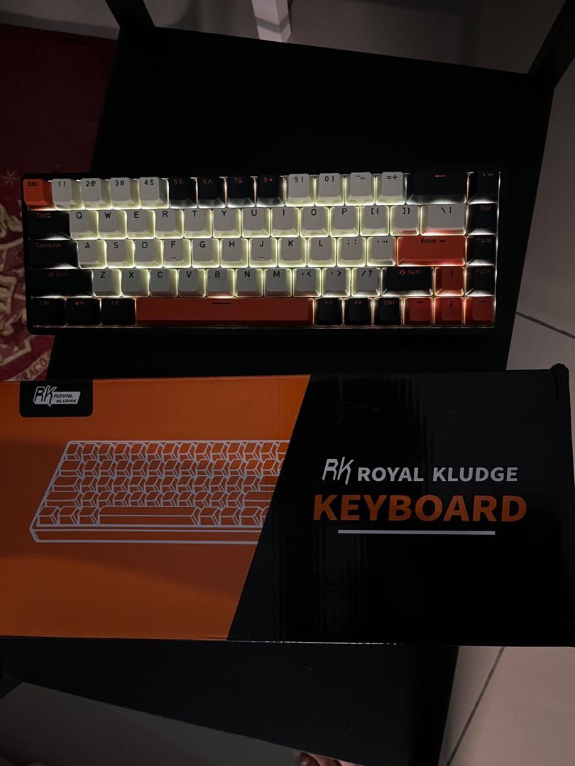 Royal Kludge Rk Wireless Keyboard Hot Swappable Mode Devices Brown Switch Computers