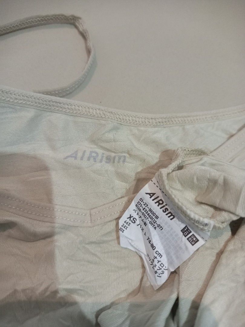 Uniqlo Airism Nude Tank Top On Carousell