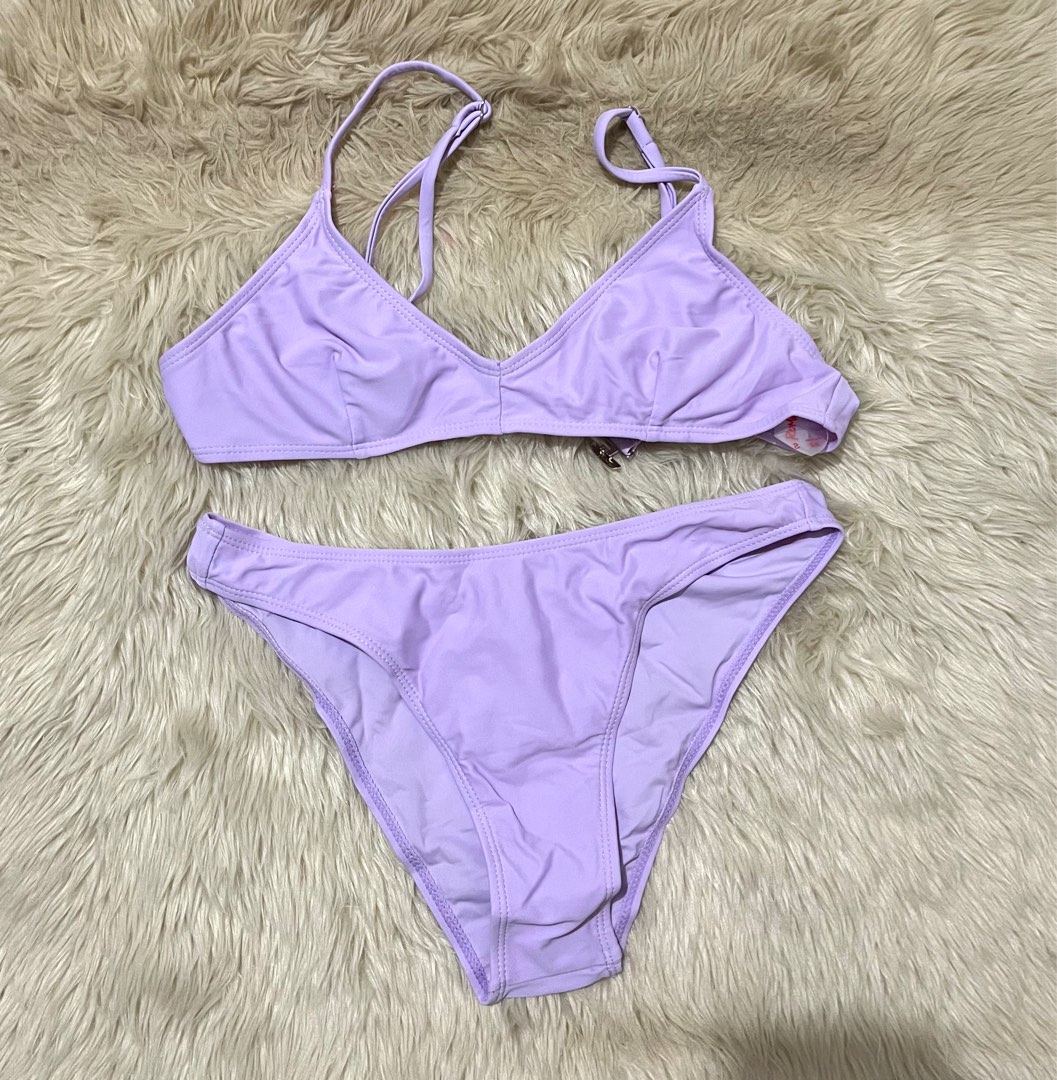 Pastel Purple Two Piece Bikini Women S Fashion Swimwear Bikinis