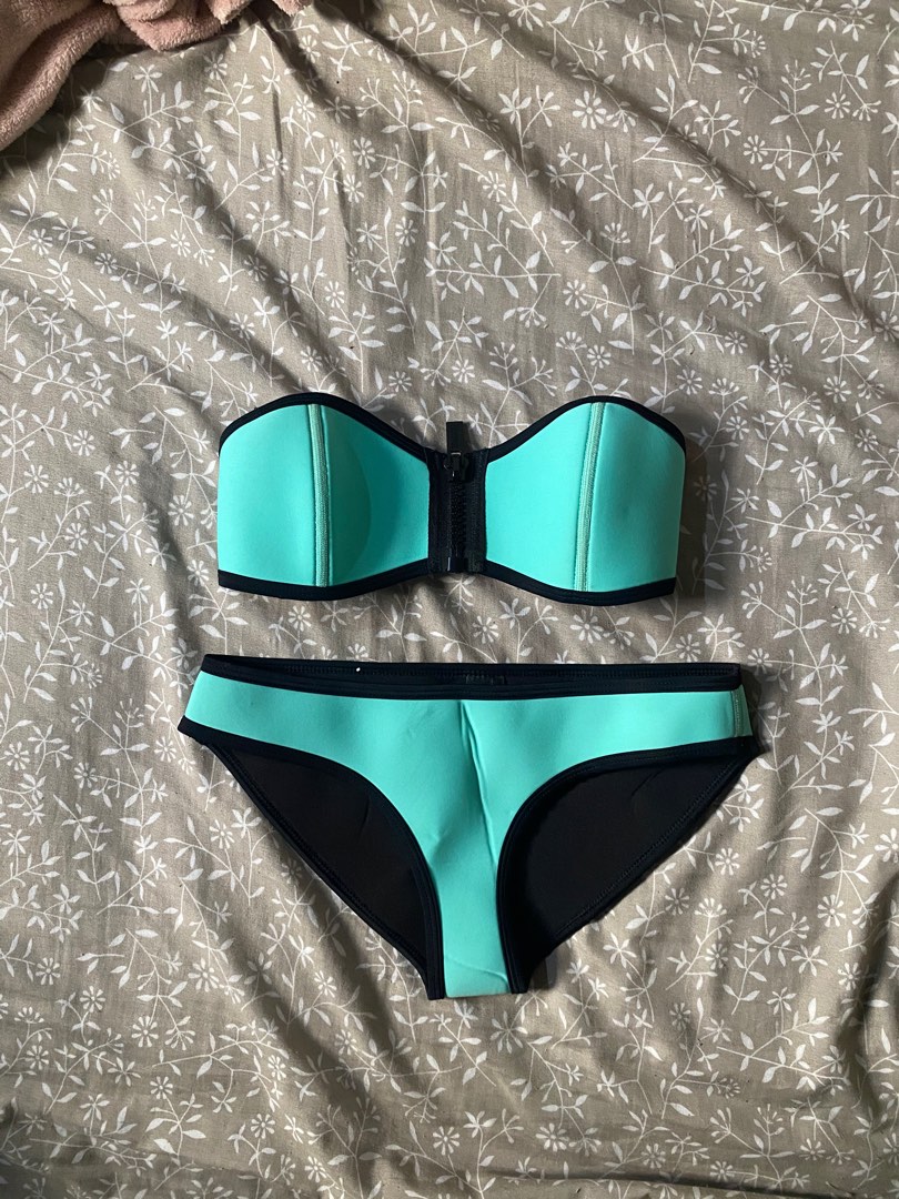 TRIANGL Mint Green Neoprene Classic Mint Green Bikini Set Women S Fashion Swimwear Bikinis