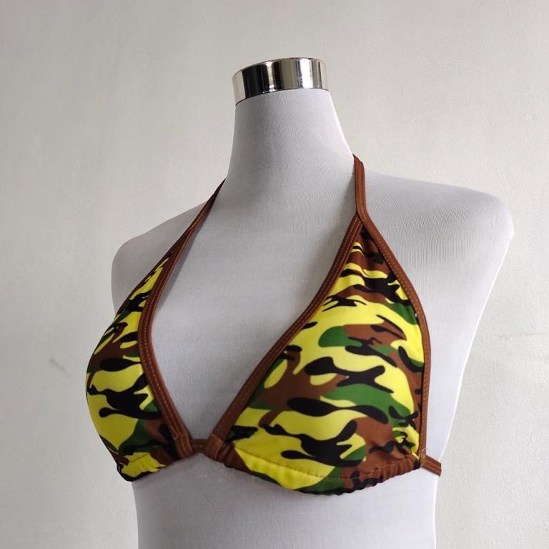Army Camouflage Triangle Bikini On Carousell