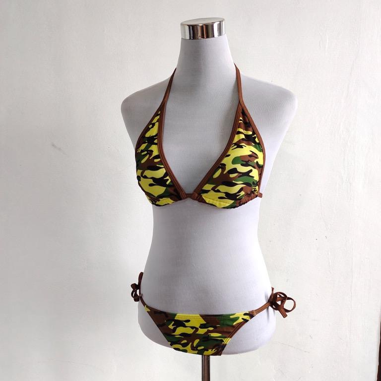 Army Camouflage Triangle Bikini On Carousell