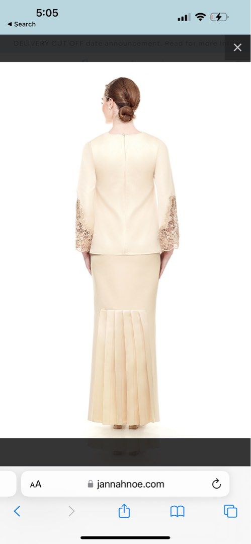 Jannahnoe Roxanne Kurung Nude Women S Fashion Muslimah Fashion Baju