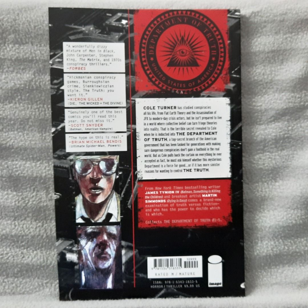 Department Of Truth TPB 1 2nd Print Image Comics Mature Readers