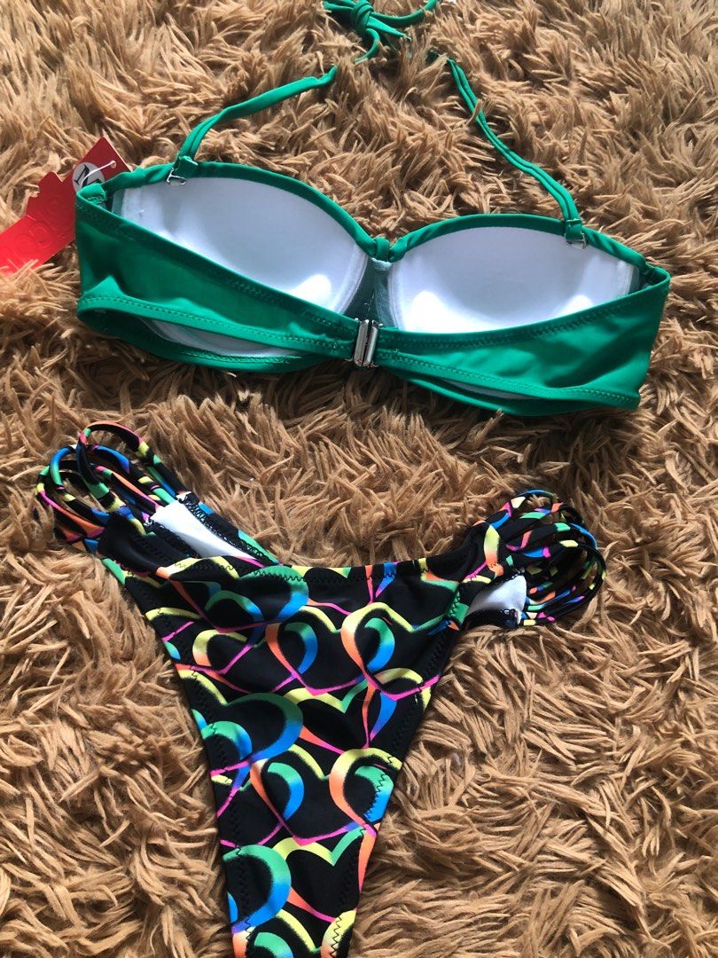 Beacqs Green Swimsuit Bikini Push Up On Carousell