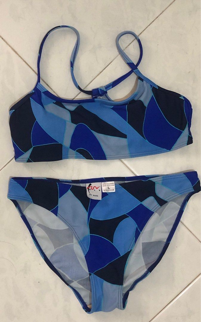 Funfit Blue Bikini Women S Fashion Swimwear Bikinis Swimsuits On
