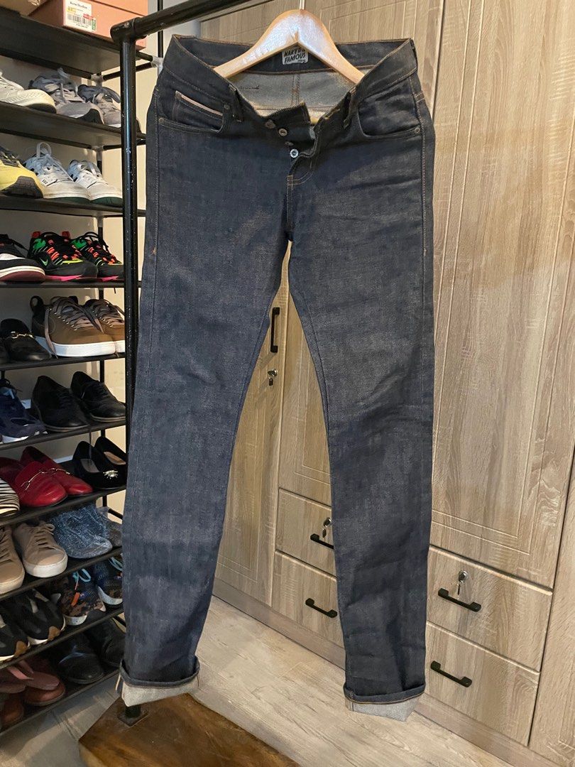 Naked And Famous Dirty Fade Selvedge Jeans Skinny Guy On Carousell