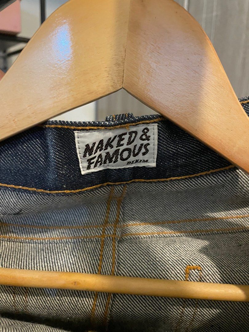 Naked And Famous Dirty Fade Selvedge Jeans Skinny Guy On Carousell