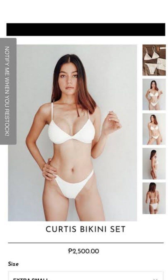 Eighth Mermaid White Curtis Bikini On Carousell