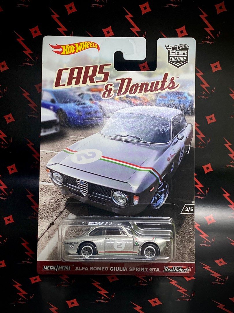 Hot Wheels Alfa Romeo Giulia Sprint GTA Hotwheels Cars Donuts Euro Speed Hobbies Toys