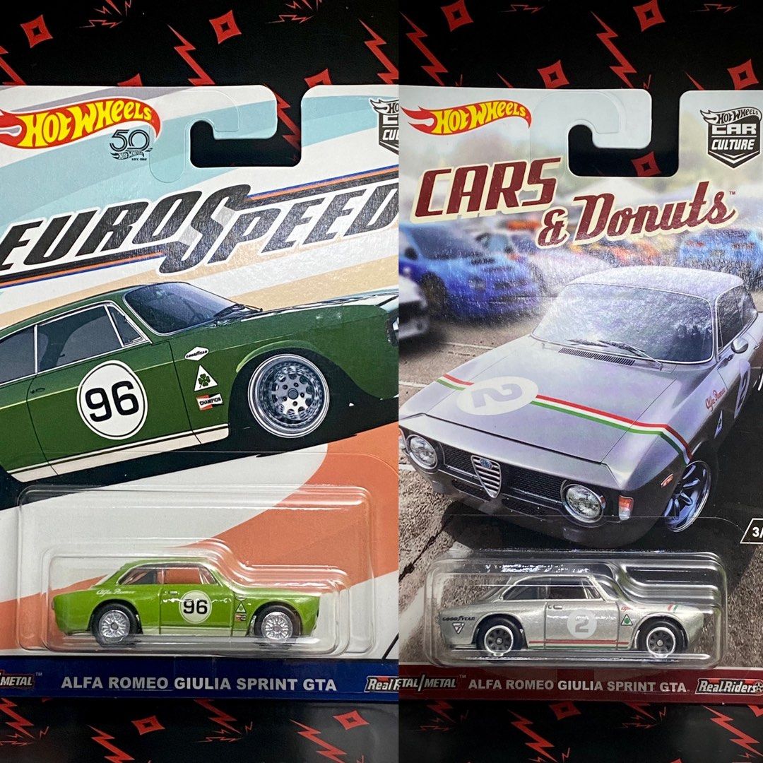 Hot Wheels Alfa Romeo Giulia Sprint Gta Hotwheels Cars Donuts Euro Speed Hobbies Toys