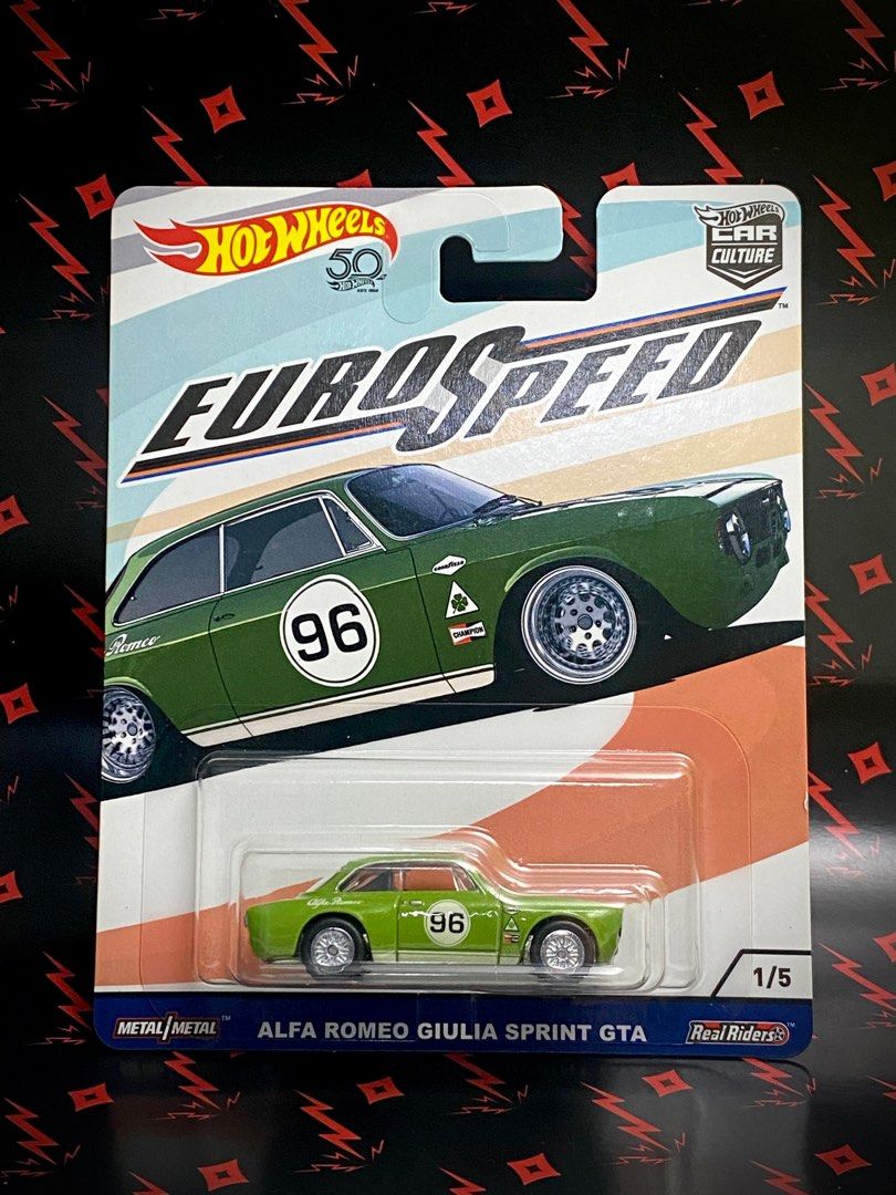 Hot Wheels Alfa Romeo Giulia Sprint GTA Hotwheels Cars Donuts Euro Speed Hobbies Toys